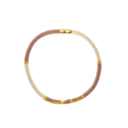 short necklace "Trinity - Desert Glow"