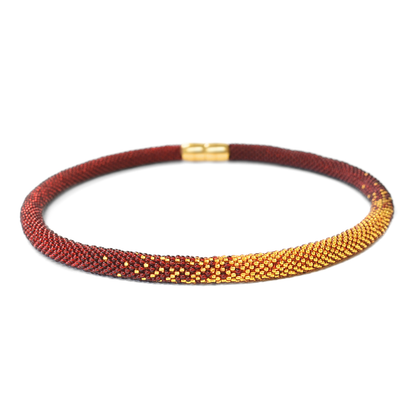 necklace "Trinity Sunset"