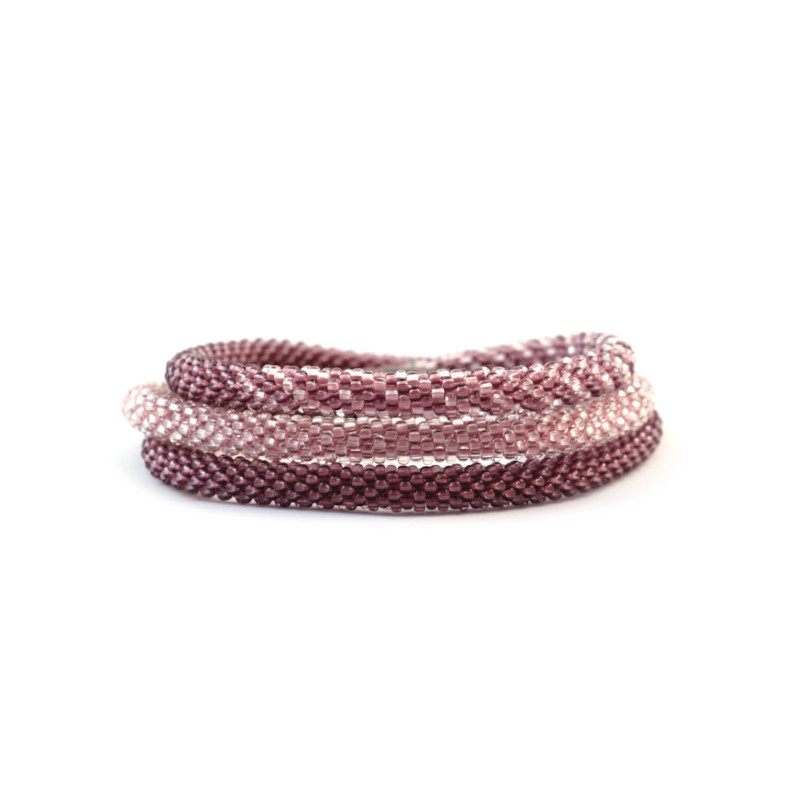 svelte dreifacharmband rosa rosaviolett gemustert front 800×800